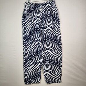 Zubaz Unisex Vintage 90's Zebra Print Dallas Cowboys Lounge Pants Size Large
